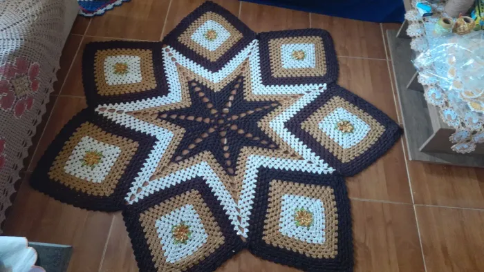 Tapete de crochê  pra decorar sua casa