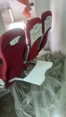 Fileiras de banco de avião