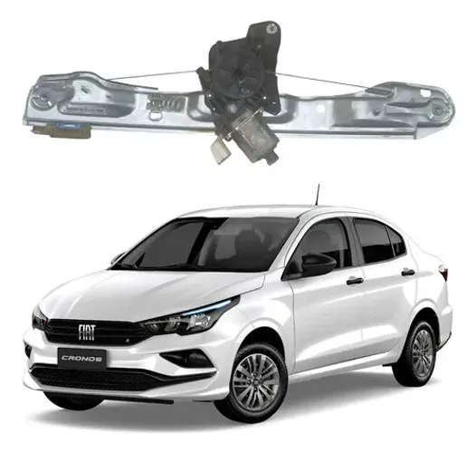 Máquina Vidro Porta Dianteira Esquerda Fiat Cronos 2022