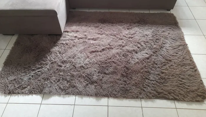 Tapete Sala/Quarto Felpudo Marrom de Pelúcia - 2,00m x 1,40m
