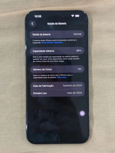 IPHONE 15 PRO MAX COM 88% BATERIA TODO ORIGINAL 