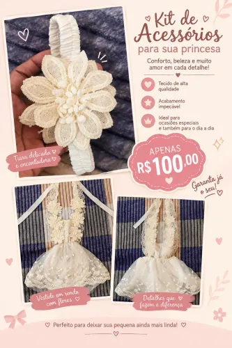 Vestido de festa pra bebês