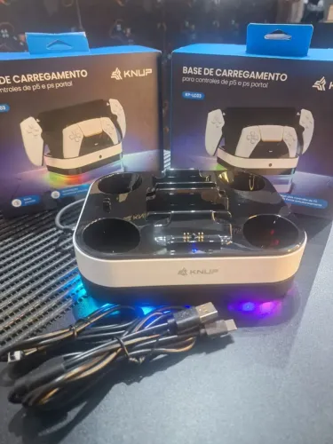 Base de carregamento indução 2 controles de Ps5 suporte Ps portal