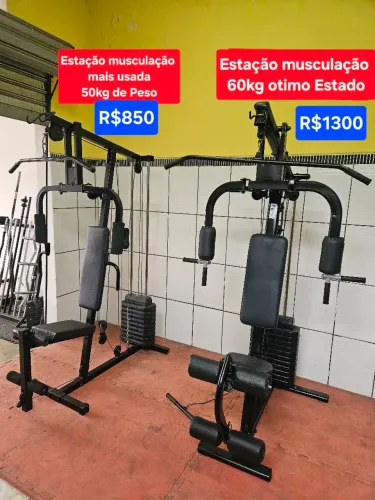 Estação musculação parcelo cartão