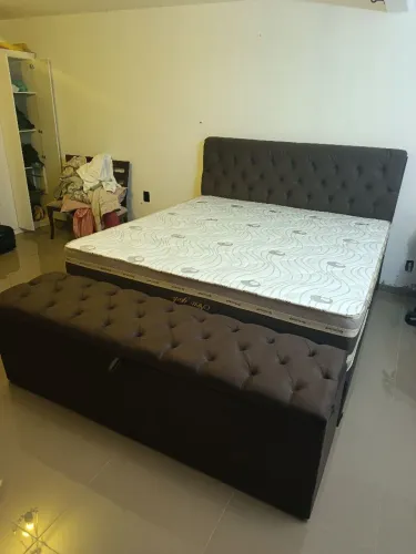 Cama super King com colchão dupla face espuma d33