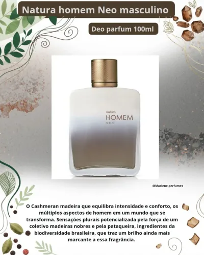 Natura homem Neo Deo parfum masculino- 100ml