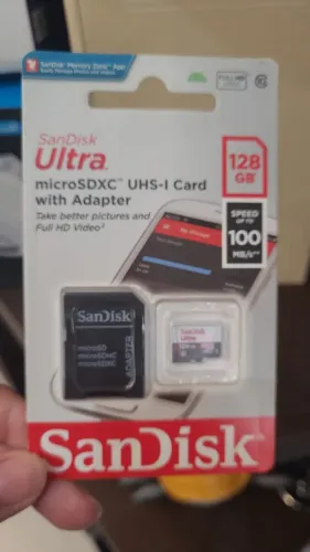 Cartão De Memoria Da Sandisk Ultra 128GB (Classe 10)