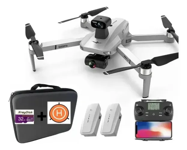 Drone Kf102 Max 4k 2bat Gps 5g 2eixos 22min (sensor) 