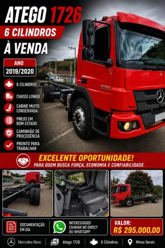 Vendo Atego 1726 6 cilindros ano 2019/2020