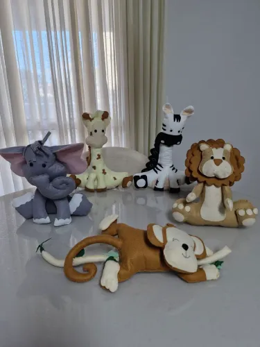Conjunto decoração infantil Safari