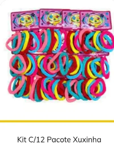 Kit com 12 pacotes Xuxinha 72 unidades coloridas