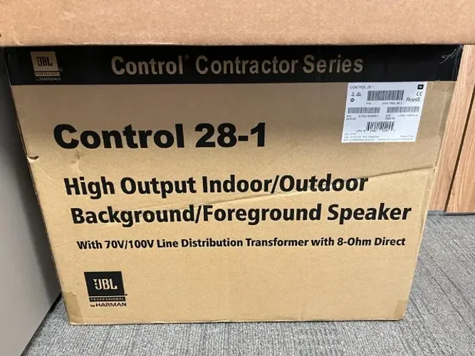 Par caixa de som JBL Control 28-1 - Interno/Externo