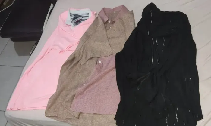 kit 3 camisas casuais visual de presença por um preço que some rápido