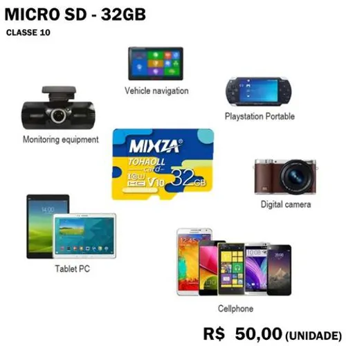 Cartão Micro SD 32gb