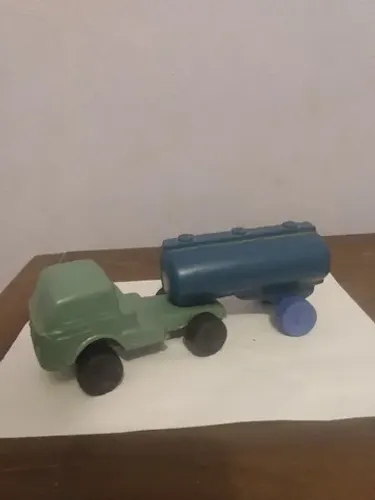 Brinquedo Antigo Caminhãozinho Plástico Bolha