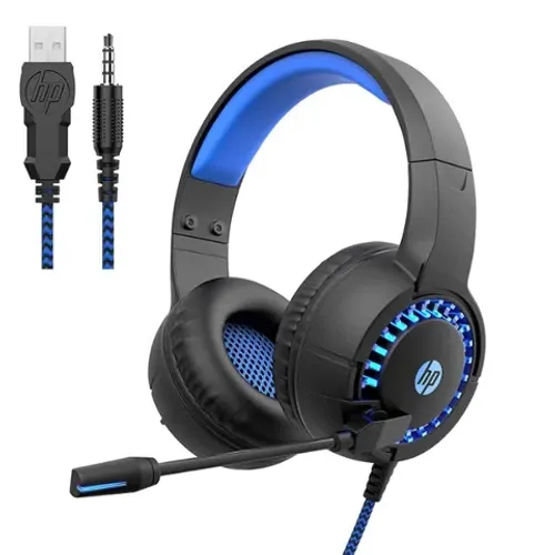 Fone De Ouvido Headset Hp Gamer Usb P2 Led Dhe-8011um Pc Ps4 1 Ano Garantia nf
