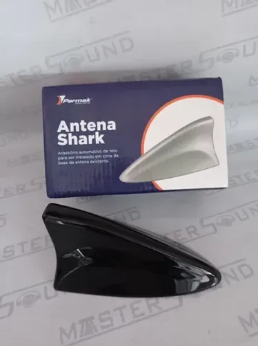 Antena de teto tubarão. Na cor preta. Nova. Instalada.