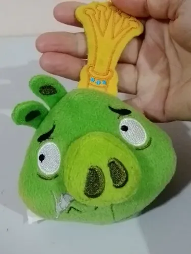 Brinquedo Pelúcia porco King Pig coleção Angrybirds McDonald's de 2015