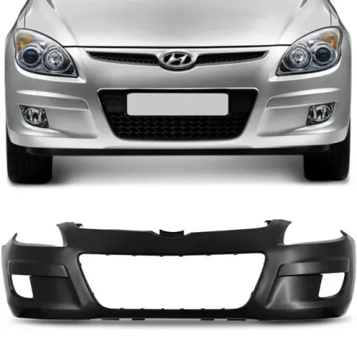 Parachoque Hyundai I30 2009 à 2012 - Perua SW - Furo Farol Auxiliar - Preto Liso - TYG