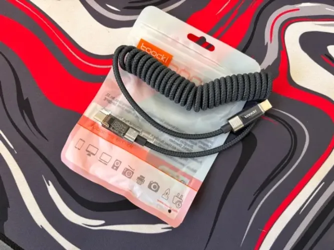 Cabo USB C para Usb C Enrolado (Extensor)
