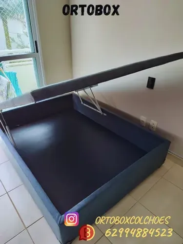 Cama Box Baú Casal inteiro tamanho padrão tradicional