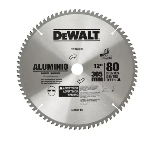 Lâmina para Serra Esquadria e Bancada Linha DWA 12" - 80D-Dewalt