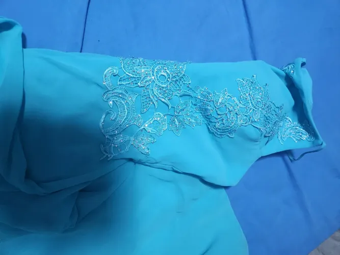 Vestido madrinha casamento azul tiffany  tamanho P