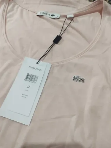 Regata Lacoste Feminino Rosa Claro (G - 42)