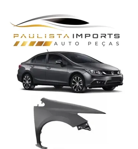 Paralama Honda Civic 2013 2014 2015 ( Novo