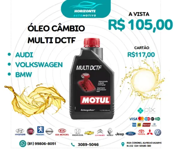 Óleo câmbio automático DCTF 