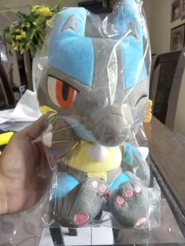 Pelúcia Pokémon lucario original Bandai banpresto linha Korotto Manmaru nova!