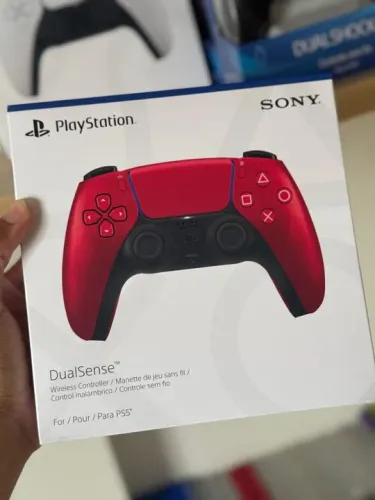 Controle PS5 Dualsense Sony vermelho metálico 