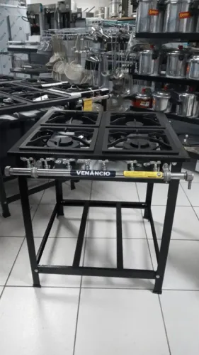 Fogão 4 bocas Pintado - Venâncio - Sadi Jr