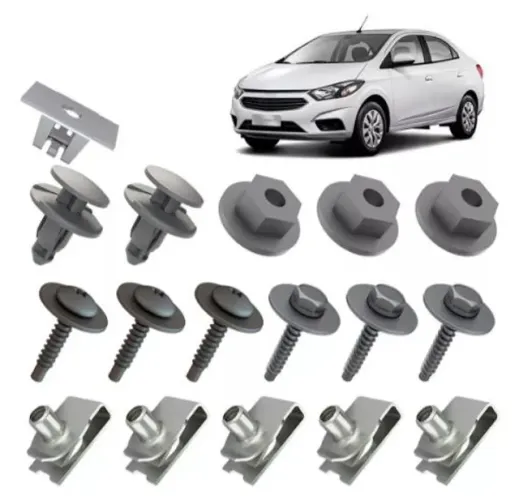 Kit Grampo Presilha 17 Pçs Para-barro Dianteiro Onix Prisma 13 14  15 16