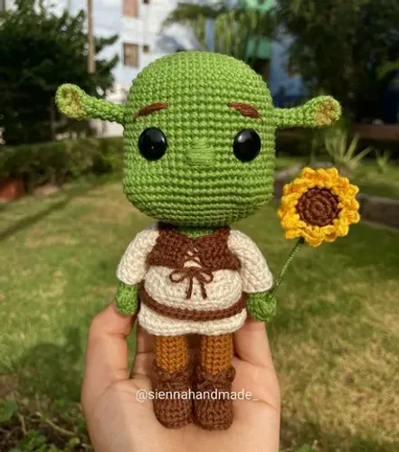 Shrek e Fiona Amigurumi Crochê