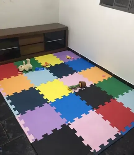 Kit 20 peças tatame Eva infantil 50x50 10 mm