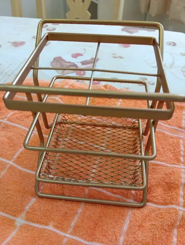 Porta Talheres Dourado