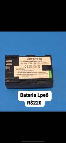 Bateria para canon LP-E6 5D 6D 7D