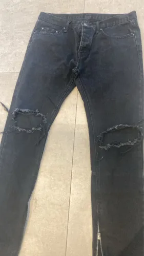 Calça jeans marca importada Mnmi masculino black Jeans comprimento 110 mt