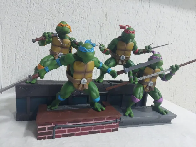 Tartarugas Ninja - 4 Figuras Colecionáveis