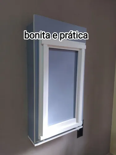Mesa dobrável azul e branca - Nova - Fab própria.