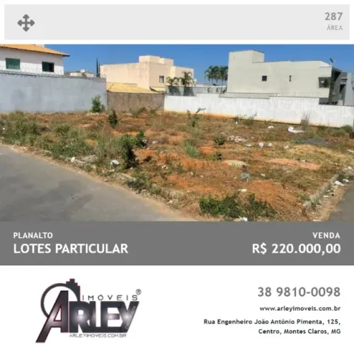 Vende-se Lote no bairro Planalto