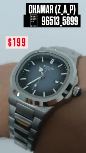 Relógio NIBOSI Original Acompanha Caixa E Manual ( HOMAGE PATEK )