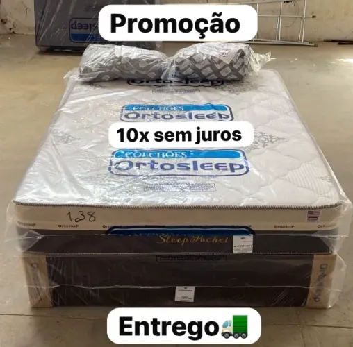 Cama box colchão molas d28 HojE