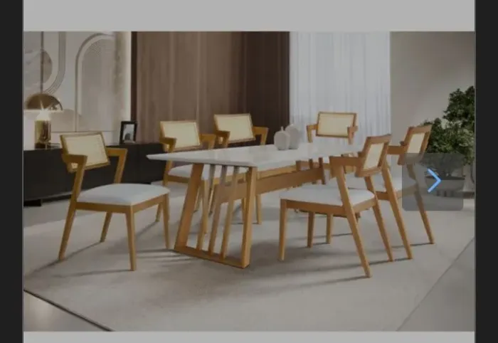 Mesa de jantar 6 Lugares