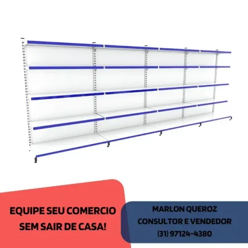 Gondola de Parede 5 Bandejas 170x95CM Polar