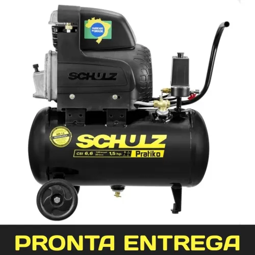 COMPRESSOR SCHULZ PRÁTIKO 20 LITROS - PRONTA ENTREGA 
