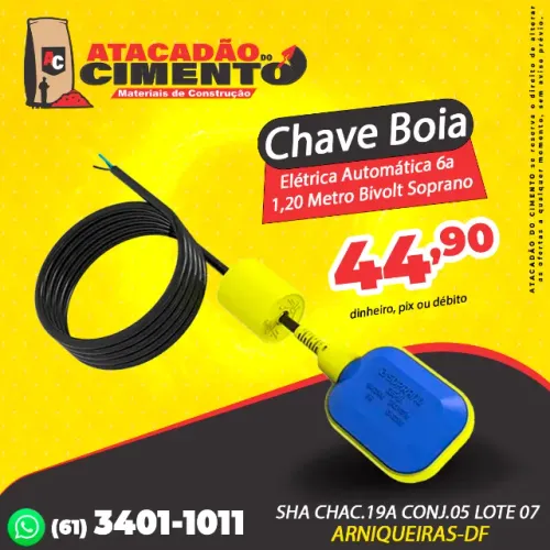 Chave Boia Elétrica Automática 16a 1,20 Metro Bivolt Soprano