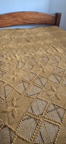 Colcha Crochê Casal / Cobre Leito