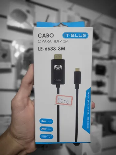 Cabo typoc para hdmi  3metros 